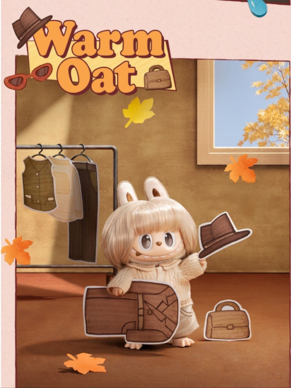 Warm Oat - THE MONSTERS Hair Salon Series - Vinyl Plush Pendant